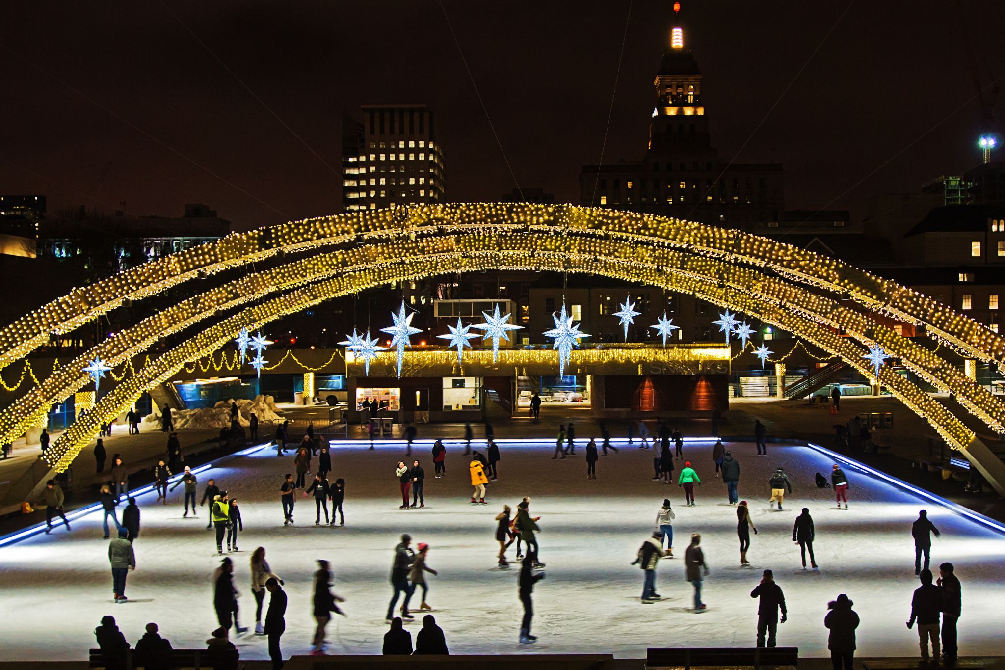 Ice Skating at Nathan Phillips Square